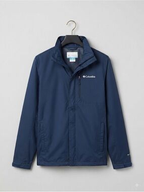 Columbia Navy Blue Lightweight Windbreaker Jacket Size S